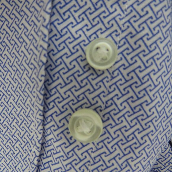 Tommy Hilfiger* Men's Long Sleeve Button Down Curved Hem BOHO Shirt~ Size 17" - Picture 7 of 12